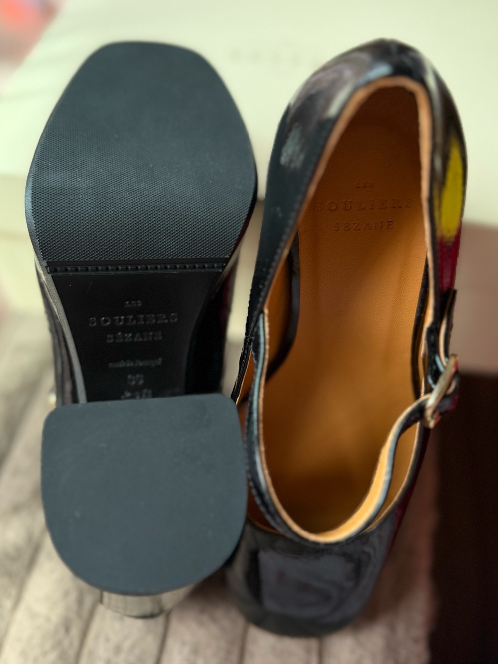Sezane Georgia Babies High Platform Heels - Picture 3 of 4